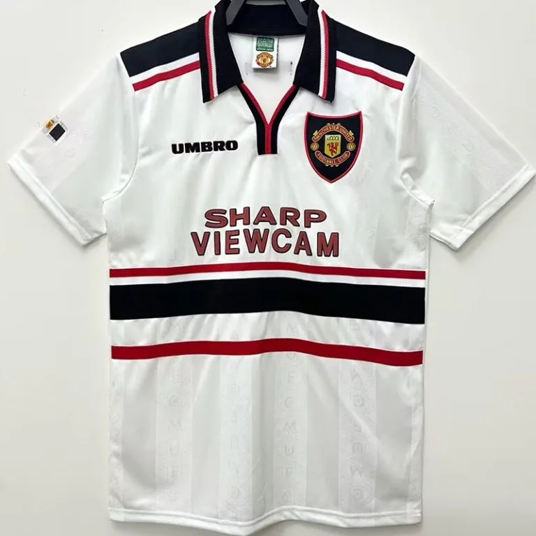 1998 Man Utd - Camiseta RETRO - Suplente - Blanco