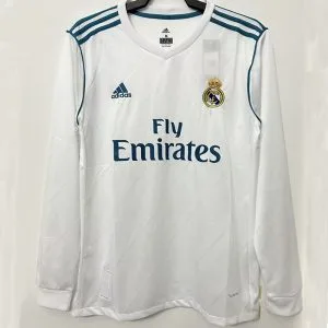 2017-2018 RMA - Camiseta RETRO - Titular - Manga larga
