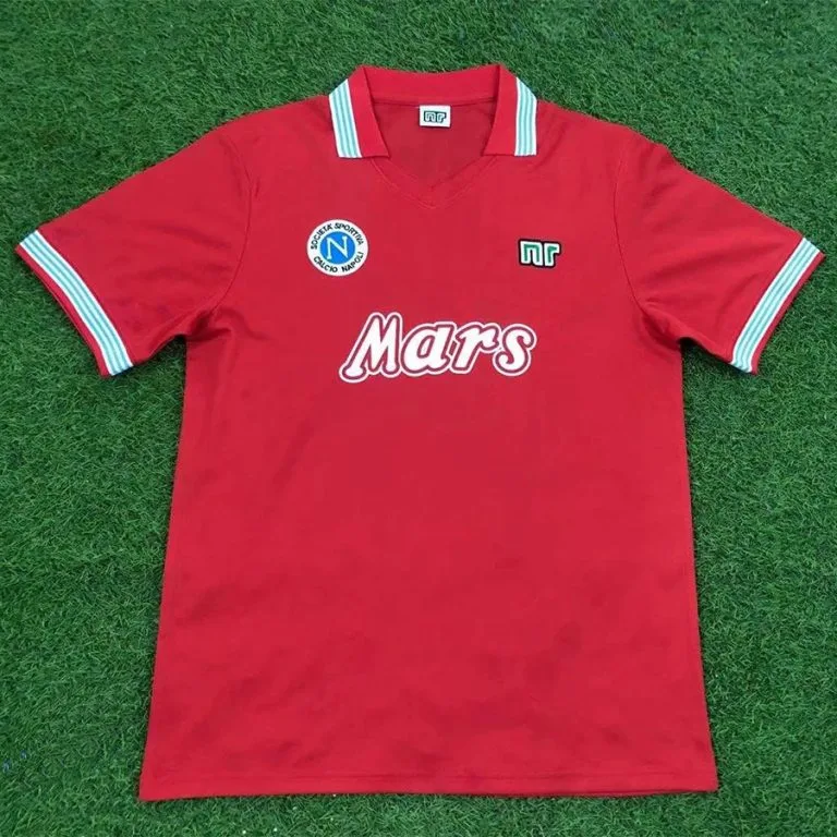 1988-1989 Napoli - Camiseta RETRO - Suplente - Rojo