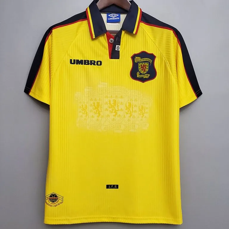 1994-1996 Escocia - Camiseta RETRO - Amarillo