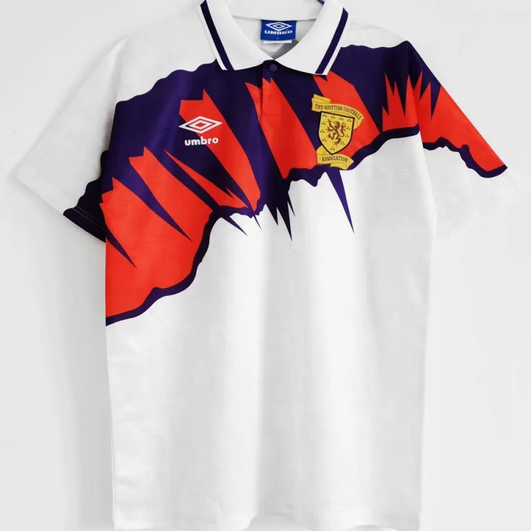 1991-1993 Escocia - Camiseta RETRO - Blanco