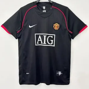 2007-2008 Man Utd - Camiseta RETRO - Suplente - Negro