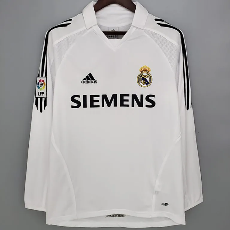 2005-2006 RMA - Camiseta RETRO - Titular - Manga larga