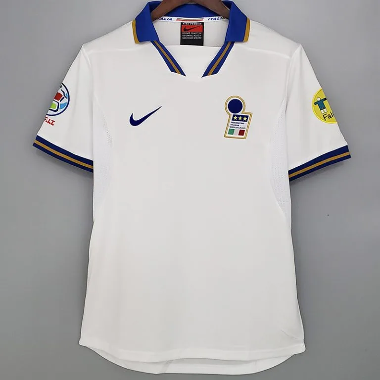 1996-1997 Italia - Camiseta RETRO - Suplente - Blanco