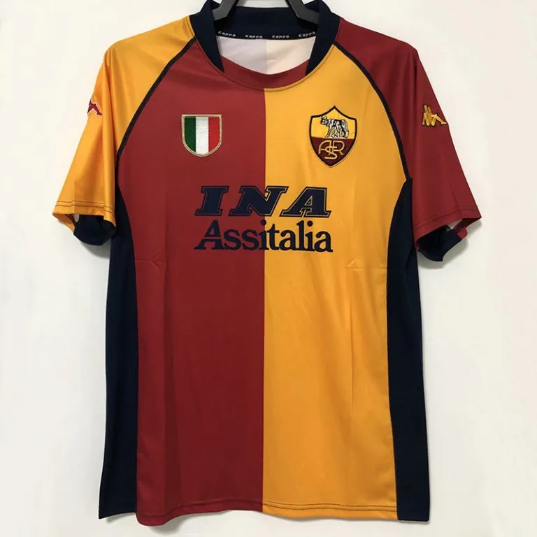 2001-2002 Roma - Camiseta RETRO - Titular