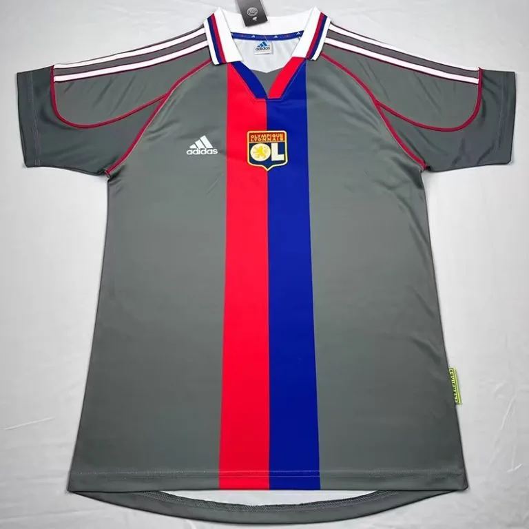 2000-2001 Lyon - Camiseta RETRO - Suplente - Gris