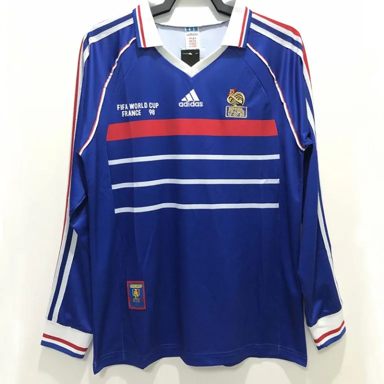 1998 Francia - Camiseta RETRO - Titular - Manga larga