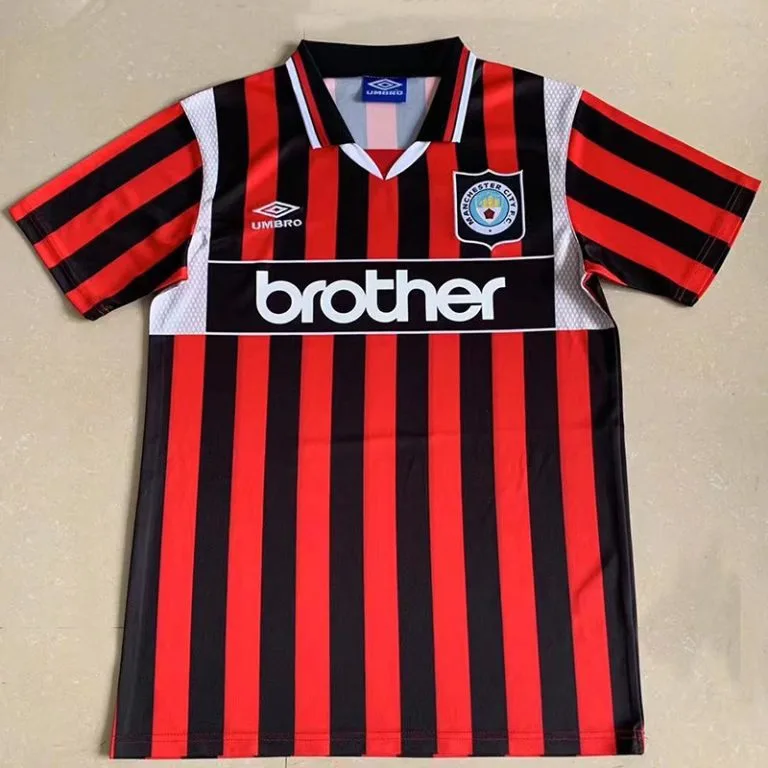 1994-1996 Man City - Camiseta RETRO - Suplente - Rojo