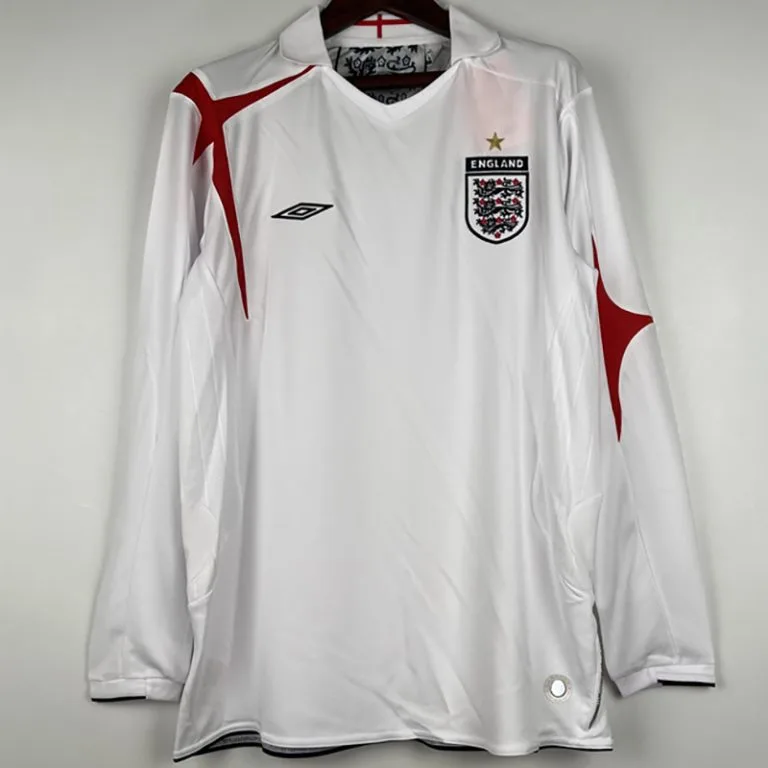 2006 Inglaterra - Camiseta RETRO - Titular - Manga larga