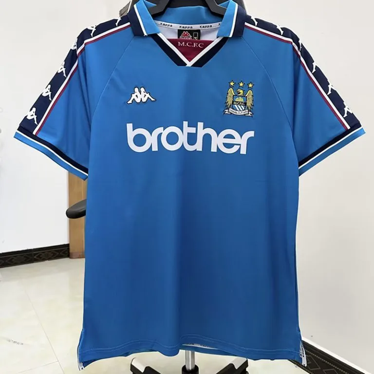 1997-1998 Man City - Camiseta RETRO - Titular