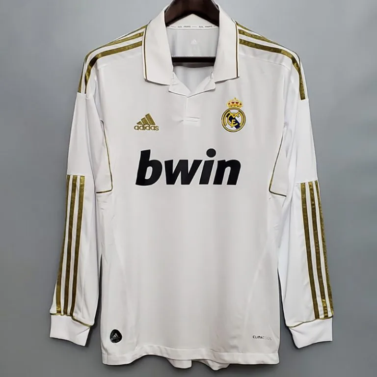 2011-2012 RMA - Camiseta RETRO - Titular - Manga larga