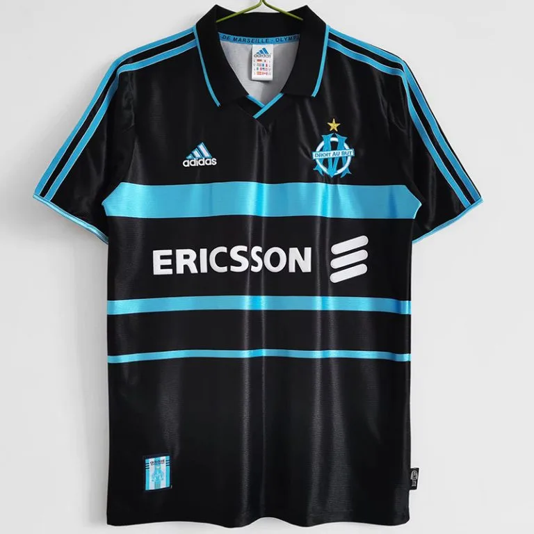 1999-2000 Marseille - Camiseta RETRO - Suplente - Negro