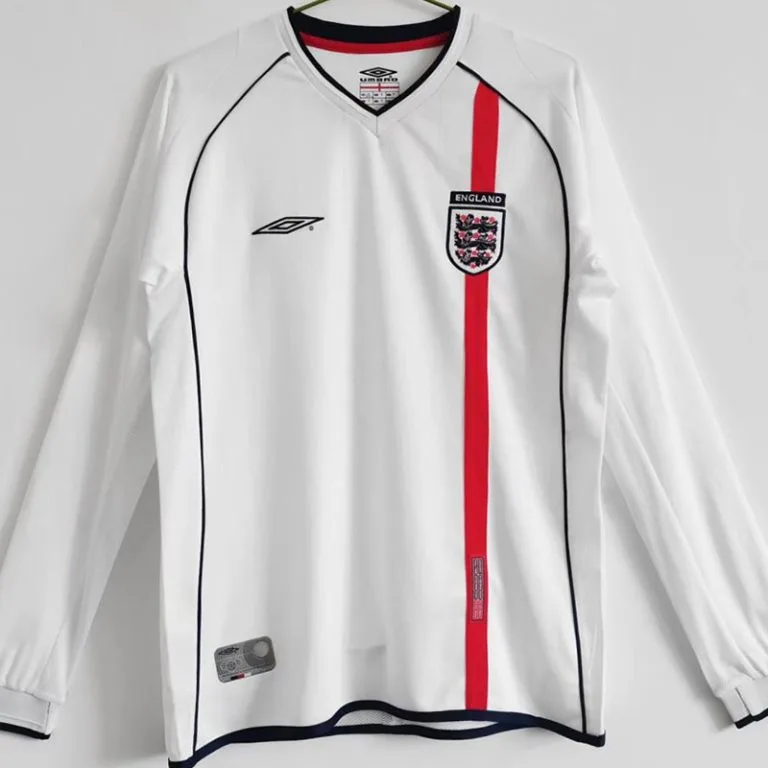 2002 Inglaterra - Camiseta RETRO - Titular - Manga larga
