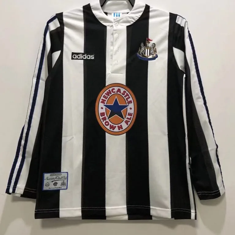 1995-1997 Newcastle - Camiseta RETRO - Titular - Manga larga