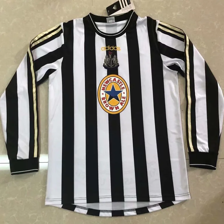 1997-1999 Newcastle - Camiseta RETRO - Titular - Manga larga