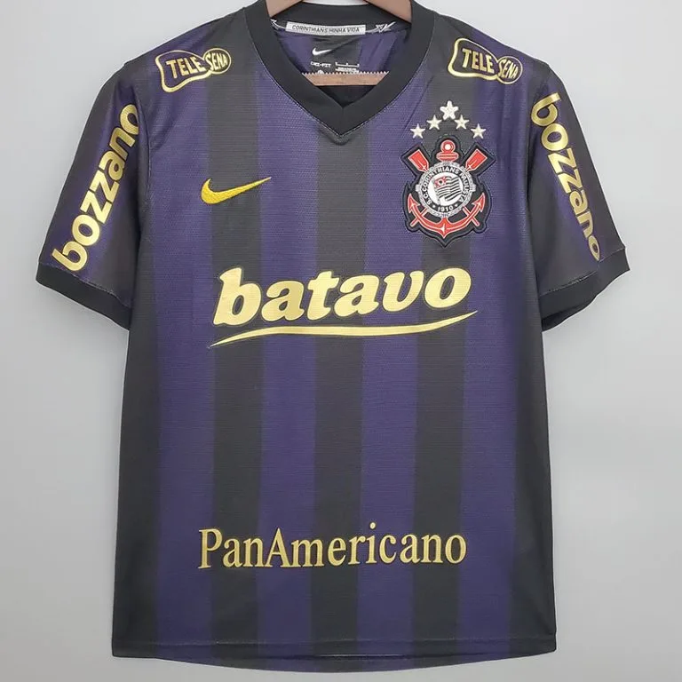 2009-2010 Corinthians - Camiseta RETRO - Negro - 99.º aniversario