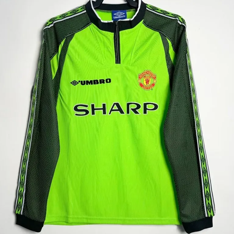 1998-1999 Man Utd - Camiseta Arquero RETRO - Verde - Manga larga