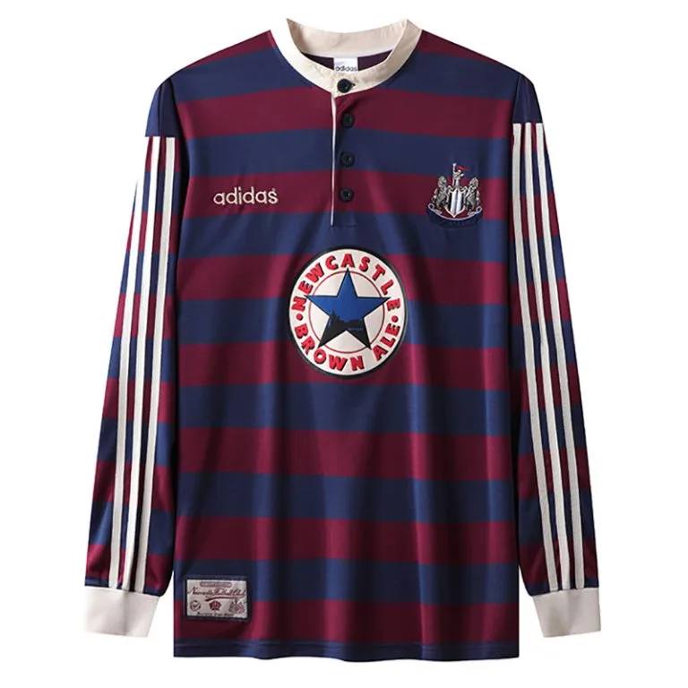 1995-1997 Newcastle - Camiseta RETRO - Suplente - Manga larga
