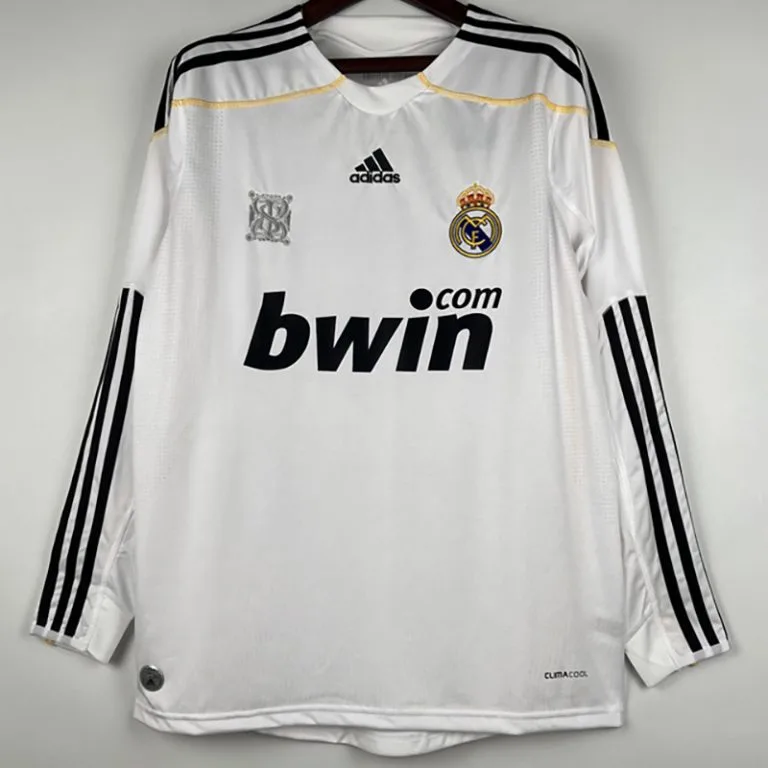 2009-2010 RMA - Camiseta RETRO - Titular - Manga larga