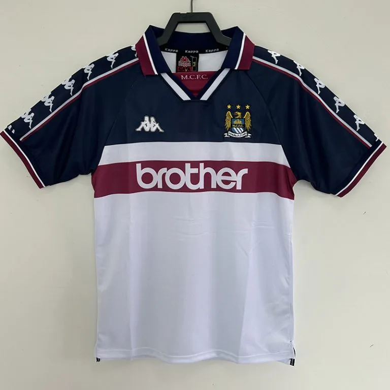 1997-1998 Man City - Camiseta RETRO - Suplente