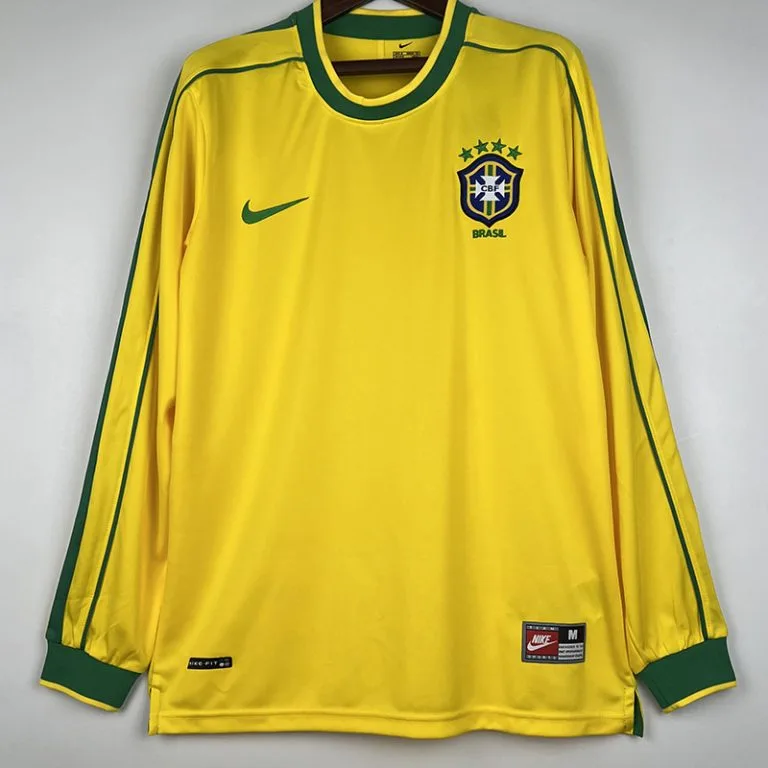 1998 Brasil - Camiseta RETRO - Titular - Manga larga