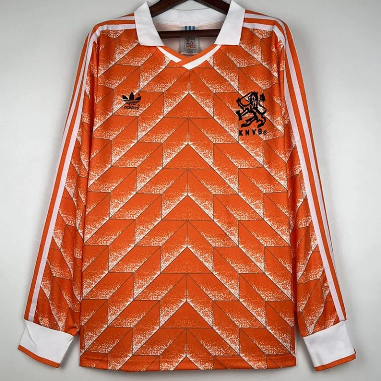 1988 Países Bajos - Camiseta RETRO - Titular - Manga larga
