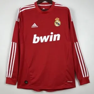 2011-2012 RMA - Camiseta RETRO - Suplente - Rojo - Manga larga