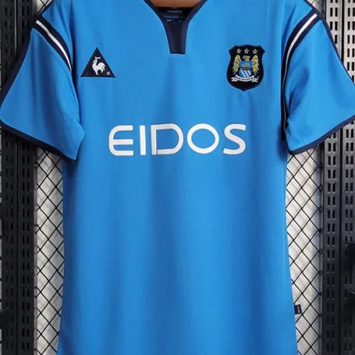 2001-2002 Man City - Camiseta RETRO - Titular