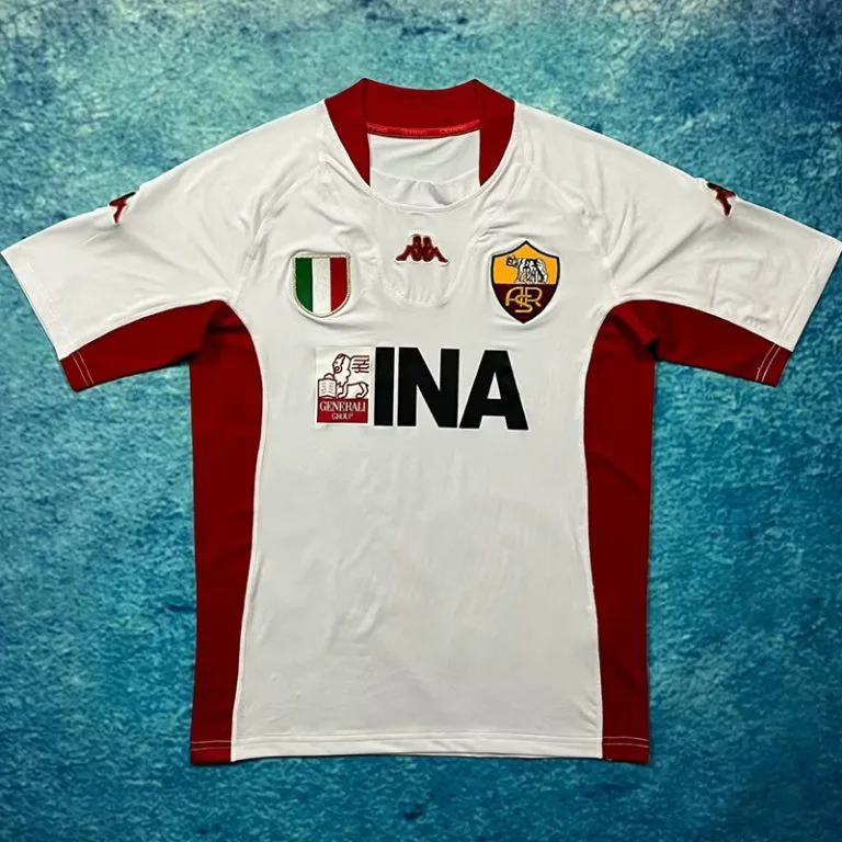 2001-2002 Roma - Camiseta RETRO - Suplente