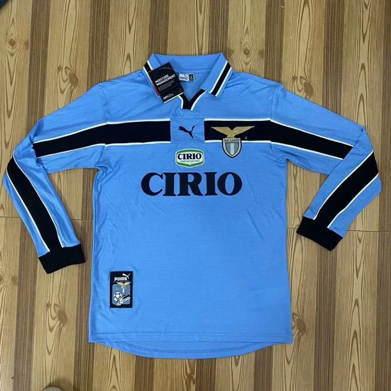 1998-2000 Lazio - Camiseta RETRO - Titular - Manga larga