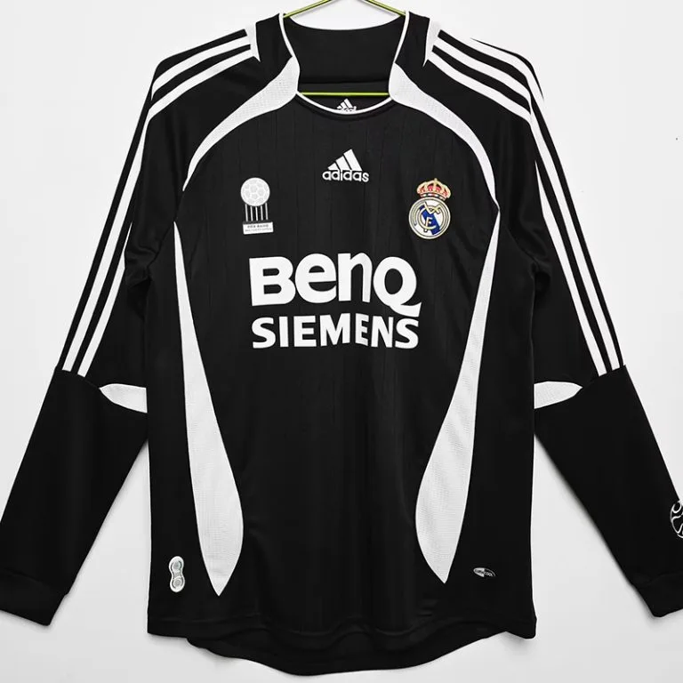 2006-2007 RMA - Camiseta RETRO - Negro - Manga larga