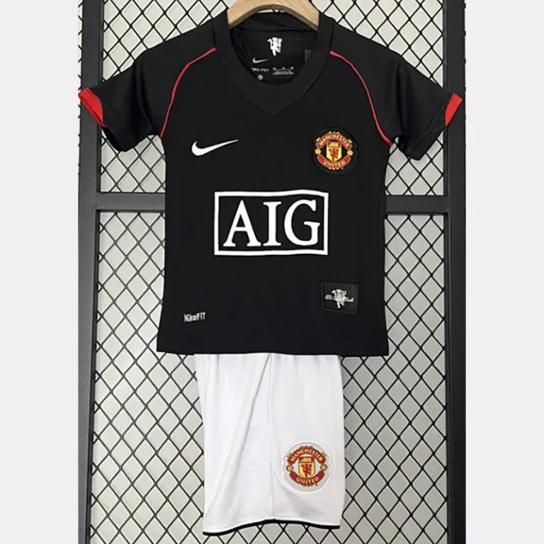 2007-2008 Man Utd - Camiseta Infantil RETRO - Suplente