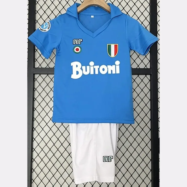 1987-1988 Napoli - Camiseta Infantil RETRO - Titular