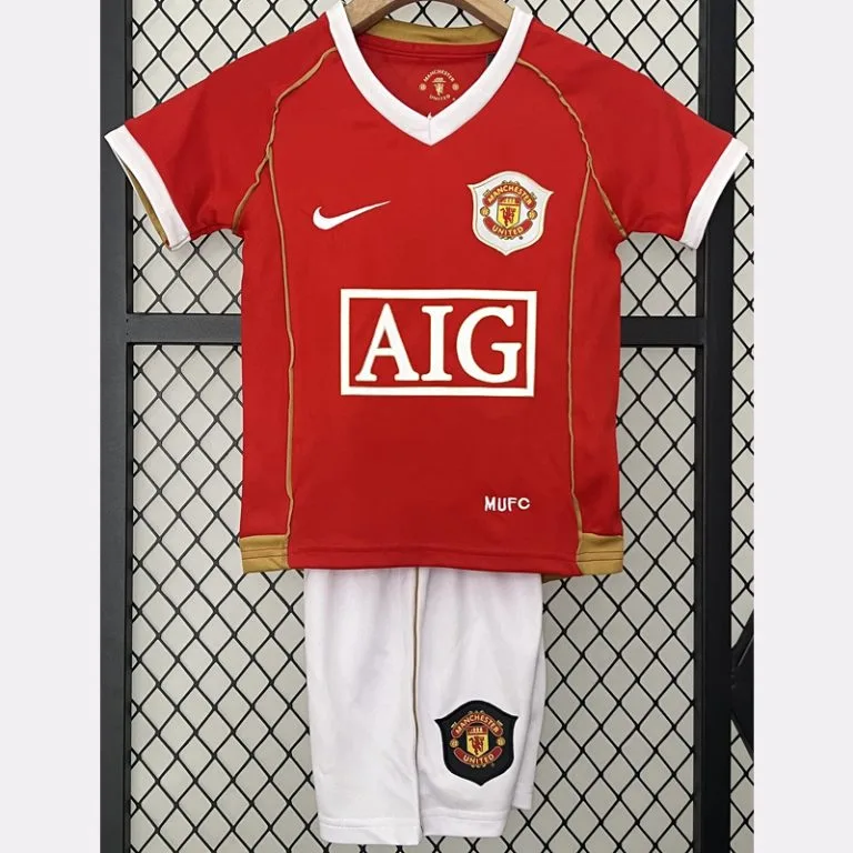 2006-2007 Man Utd - Camiseta Infantil RETRO - Suplente