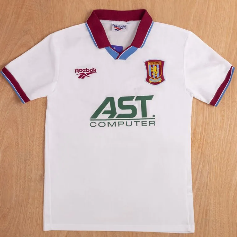 1995-1997 Aston Villa - Camiseta RETRO - Suplente