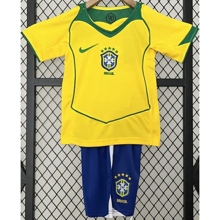 2004 Brasil - Camiseta Infantil RETRO - Titular