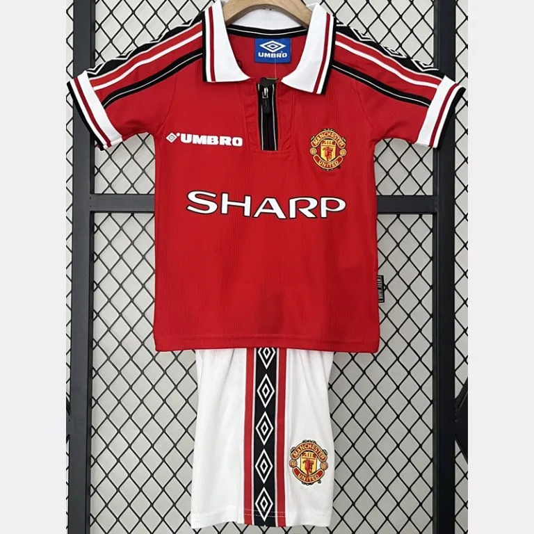 1998 Man Utd - Camiseta Infantil RETRO - Titular