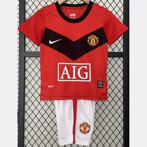 2009-2010 Man Utd - Camiseta Infantil RETRO - Titular