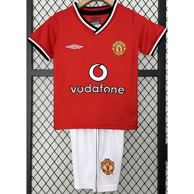 2000-2002 Man Utd - Camiseta Infantil RETRO - Titular