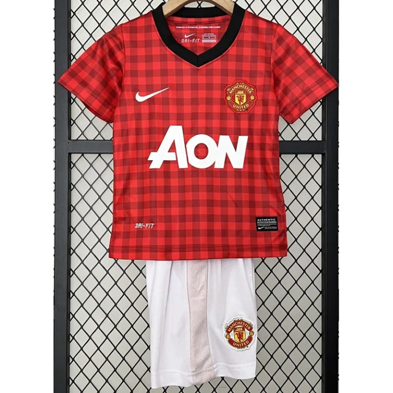 2012-2013 Man Utd - Camiseta Infantil RETRO - Titular