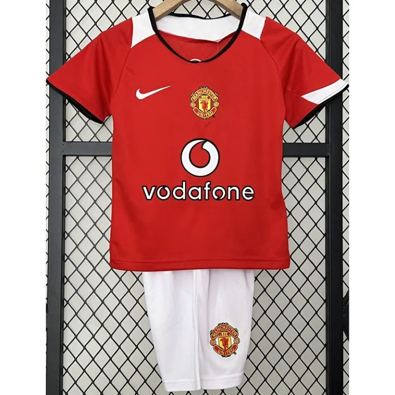 2004-2006 Man Utd - Camiseta Infantil RETRO - Titular