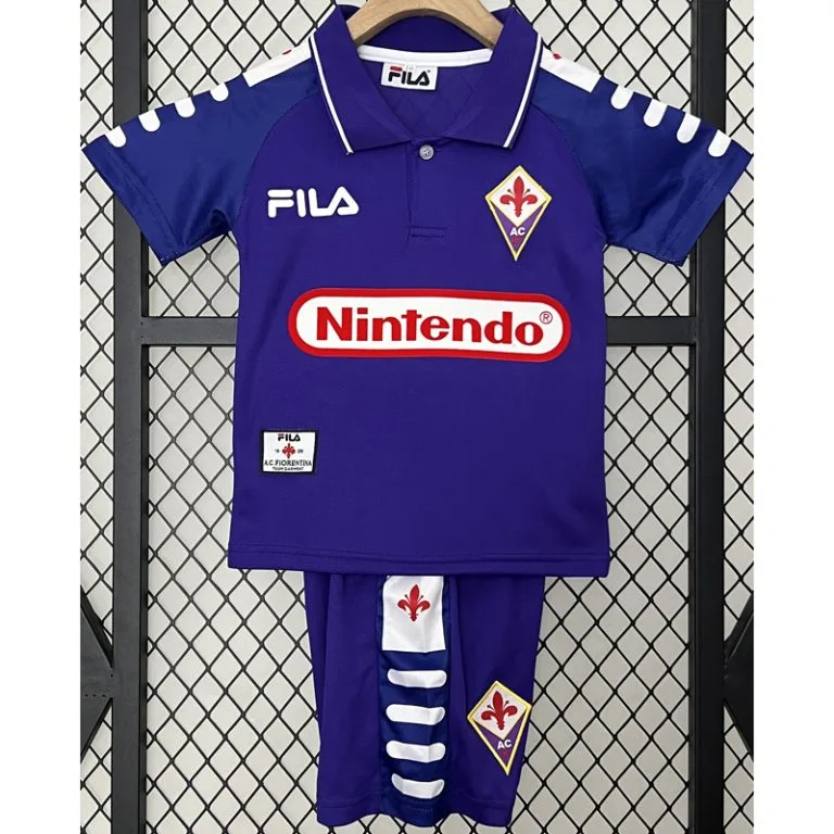 1998-1999 Fiorentina - Camiseta Infantil RETRO - Titular