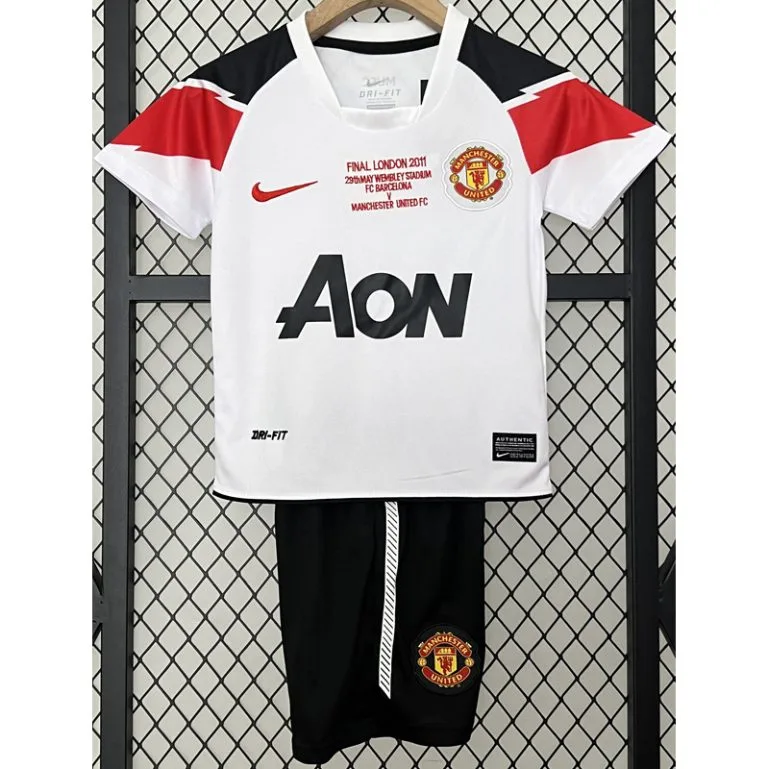 2010-2011 Man Utd - Camiseta Infantil RETRO - Suplente