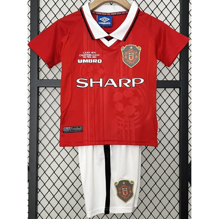 1999-2000 Man Utd - Camiseta Infantil RETRO - Titular