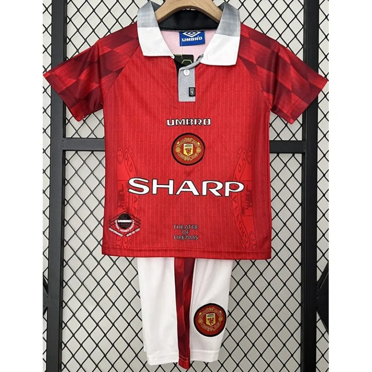 1996-1997 Man Utd - Camiseta Infantil RETRO - Titular