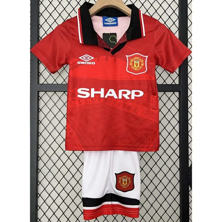 1994-1996 Man Utd - Camiseta Infantil RETRO - Titular