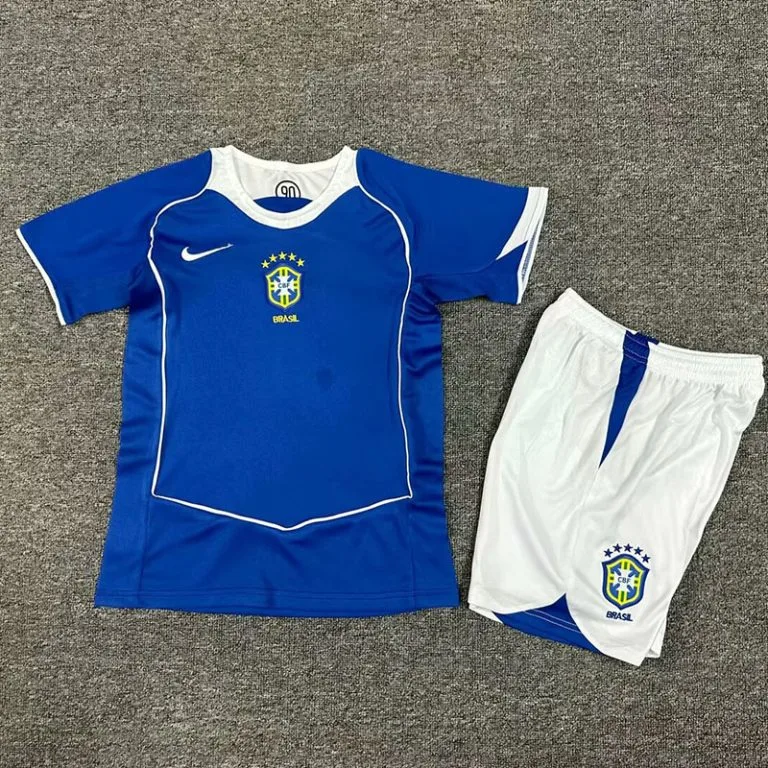 2004 Brasil - Camiseta Infantil RETRO - Suplente