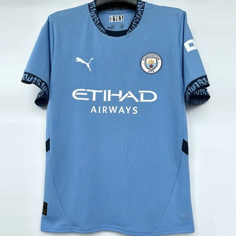 24-25 Man City - Camiseta Versión Hincha - Titular
