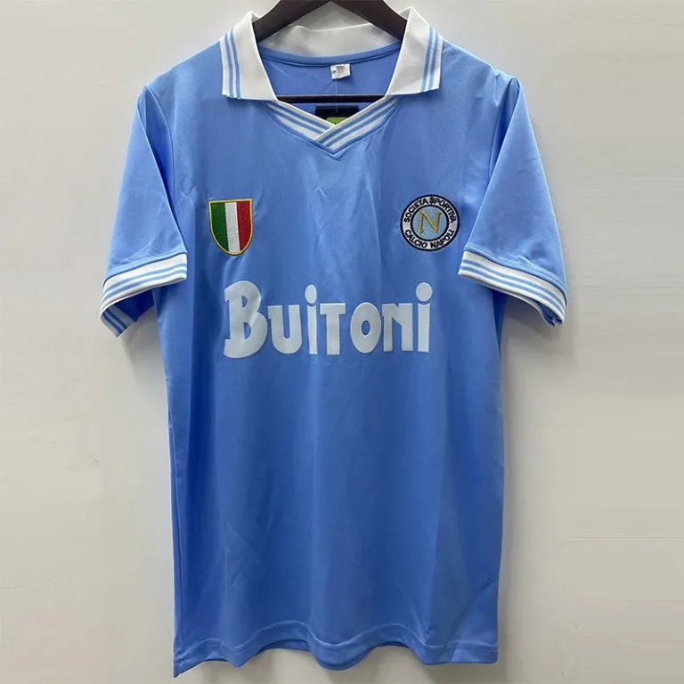 1985-1986 Napoli - Camiseta RETRO - Azul - Edición especial