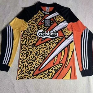 1995-1996 LIV - Camiseta Arquero RETRO - Naranja - Manga larga